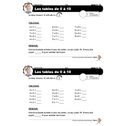 ceinture de tables (noir et blanc)