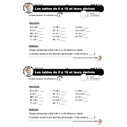 ceinture de tables