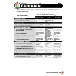 ceinture d'écrivain