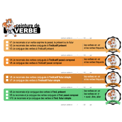 ceinture de verbe (pack école)